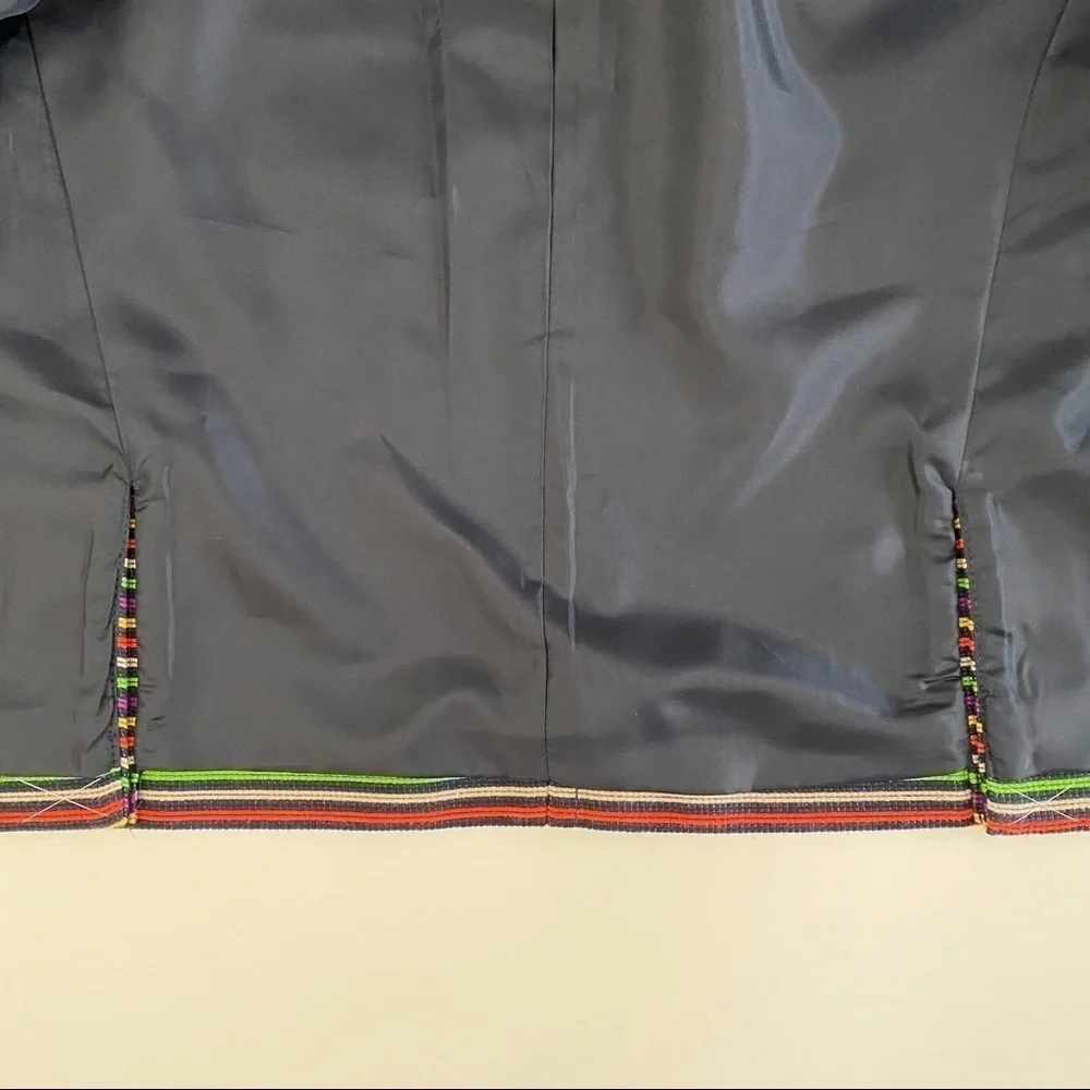 NEW Talbots Skirt Blazer Suit Set rainbow stripes - Picture 7 of 13